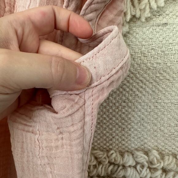 Faherty Dream Cotton Gauze Desmond Blouse - Picture 6 of 7